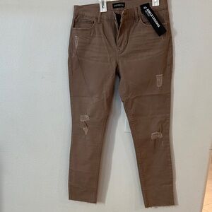 Express Women's Tan Ankle legging